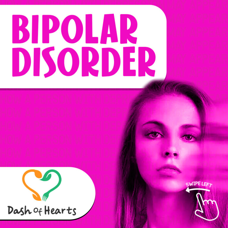 Written Bipolar Disorder with stock image of a woman